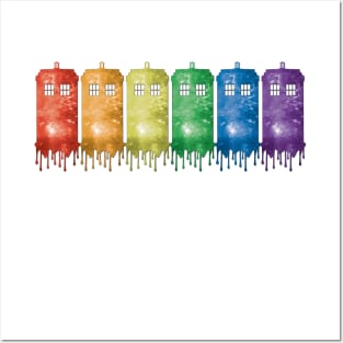 Tardis Over the Rainbow Posters and Art